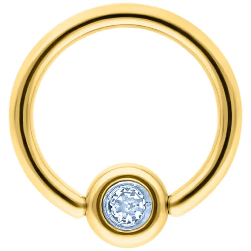 Medi Flat Back Jewelled Clip in Ring