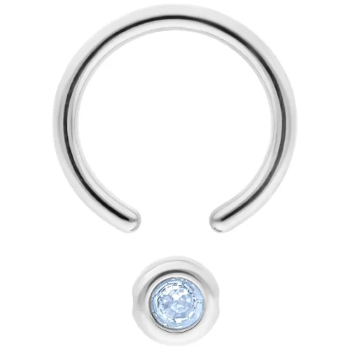 Medi Flat Back Jewelled Clip in Ring