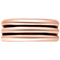 Roségoldener Triple Hinged Septum Clicker auf weißem Hintergrund