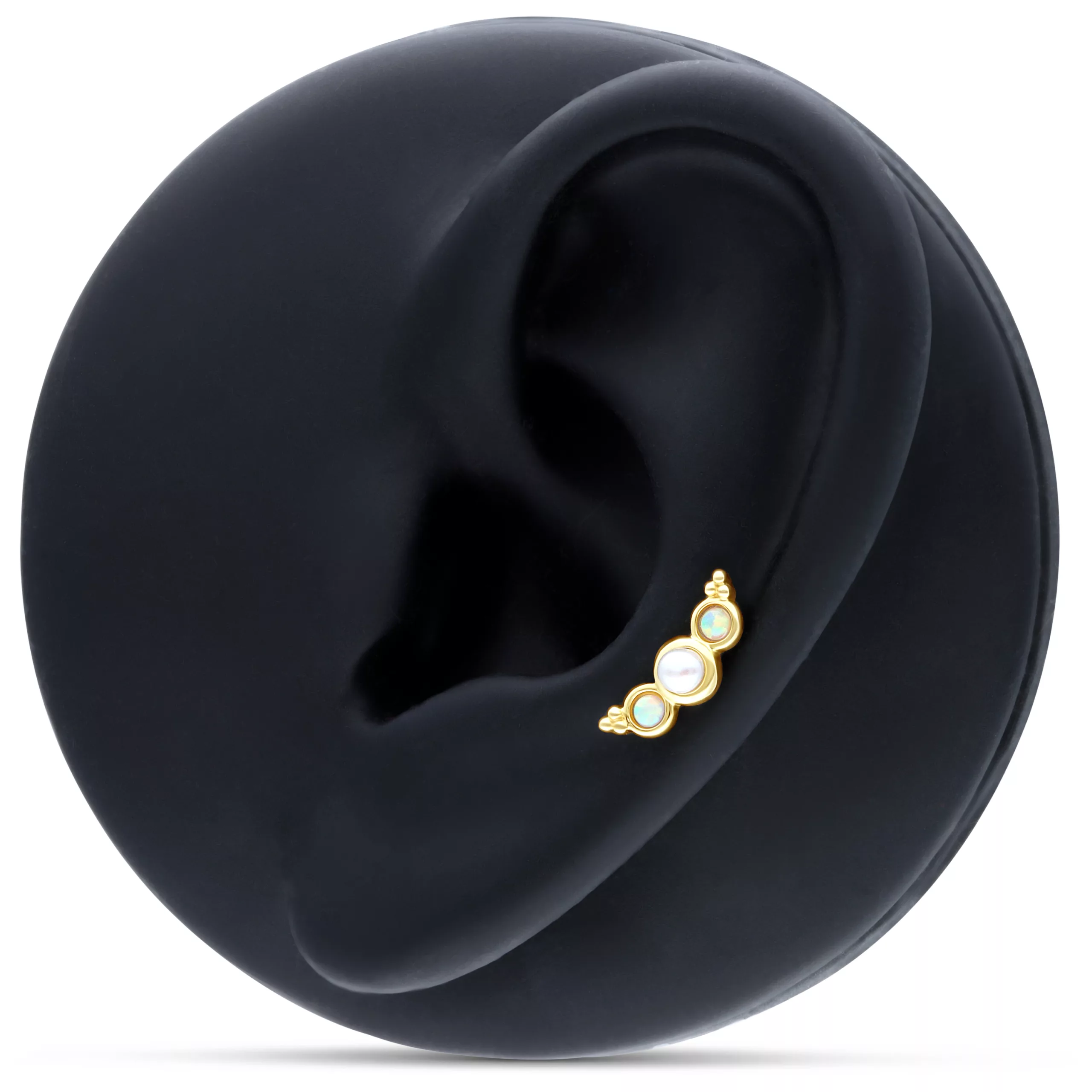 Synthetic Opal Pearl Attachment 14k Synthetic Opal Pearl Attachment 14k