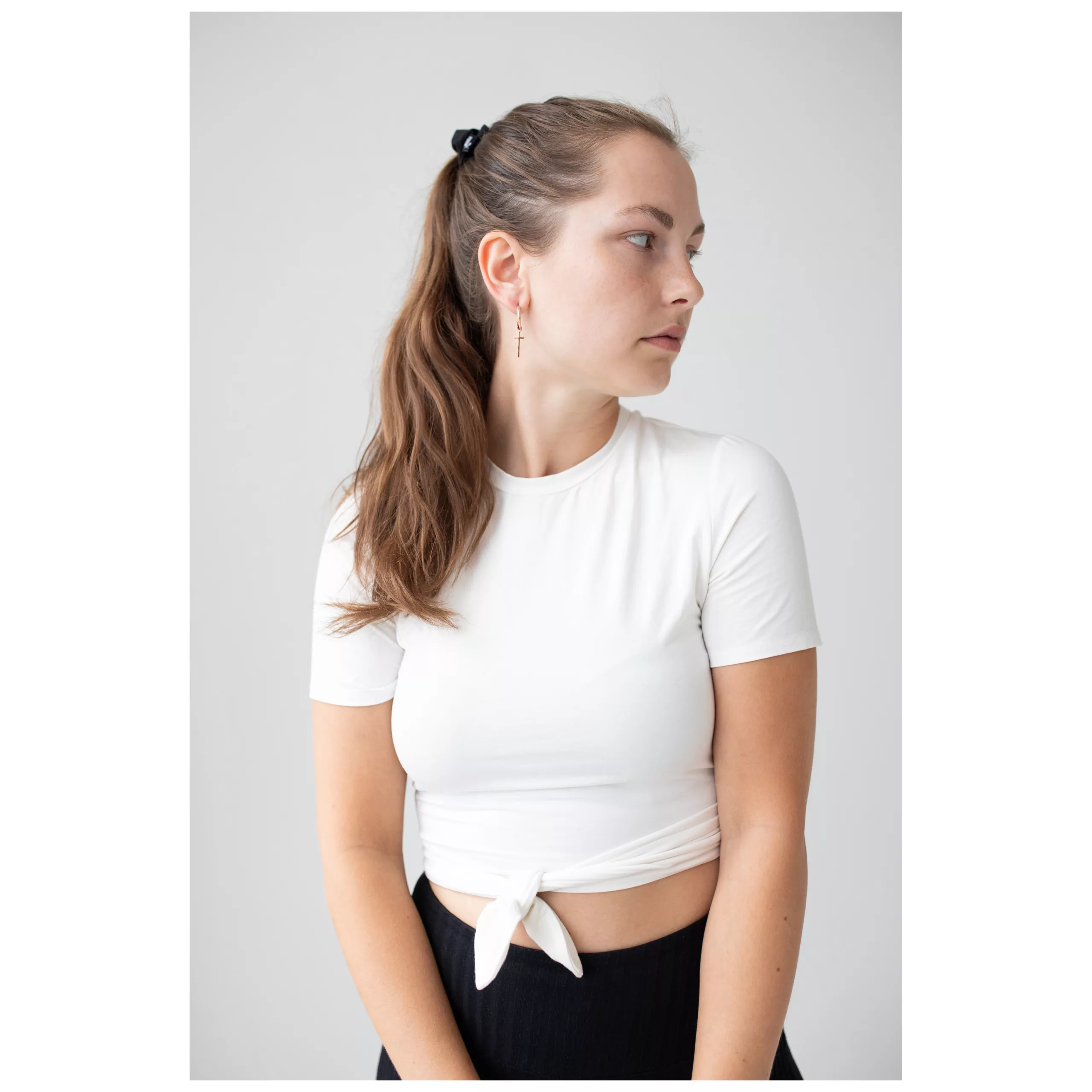 Little Cross Hoops Little Cross Hoops