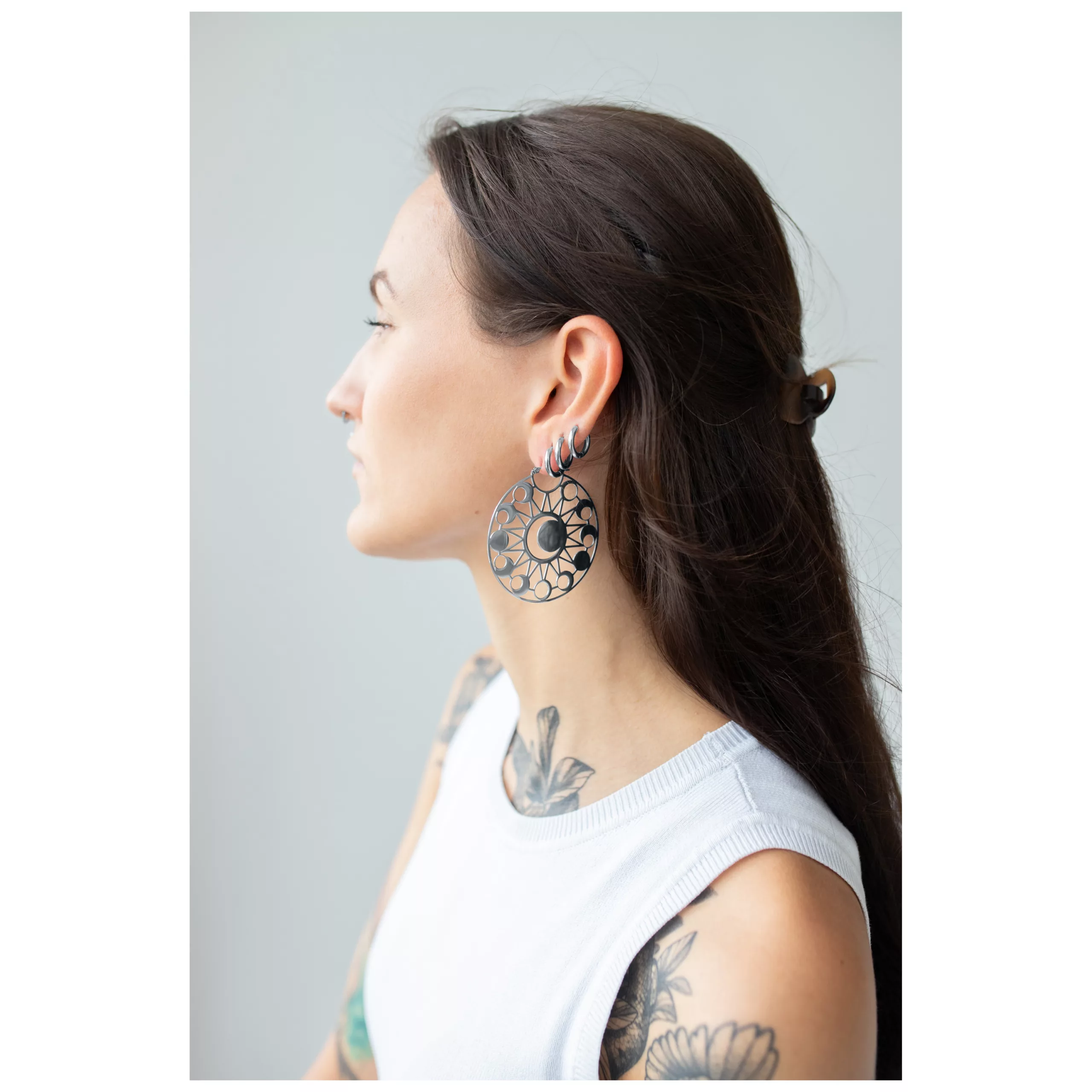 Moon Eclipse Hoops Moon Eclipse Hoops