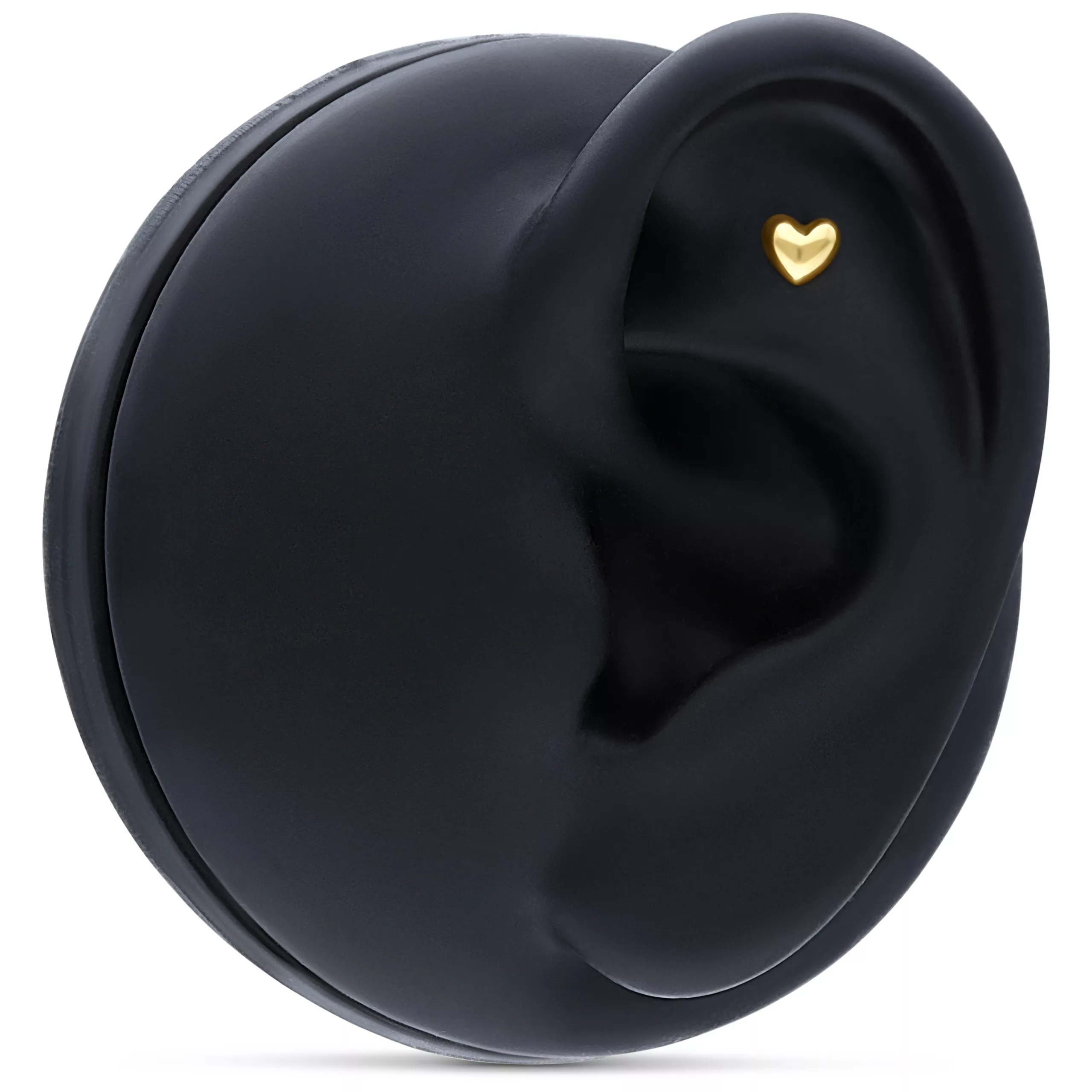 18k Earbarbell Heart 18k Earbarbell Heart