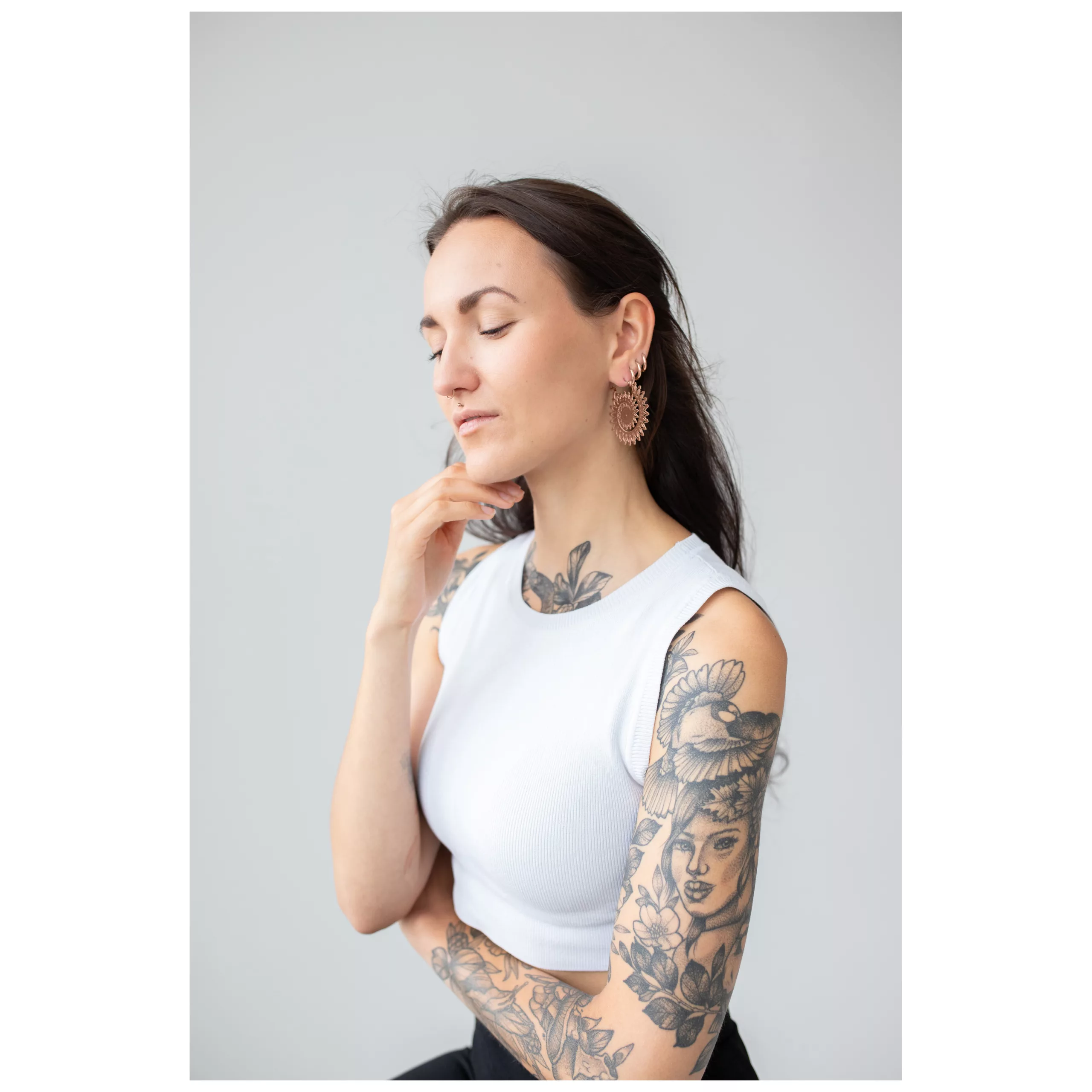 Floral Nautilus Hoops Floral Nautilus Hoops