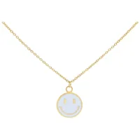 Little White Smiley Necklace