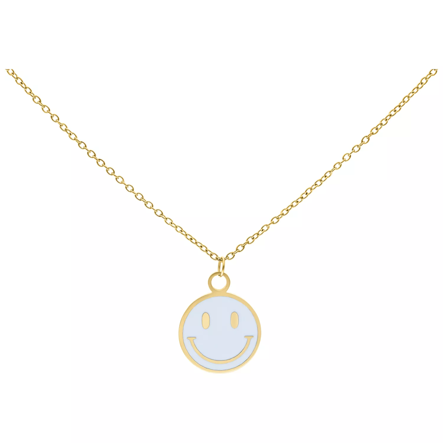 Little White Smiley Necklace