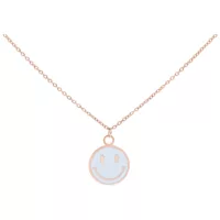 Little White Smiley Necklace