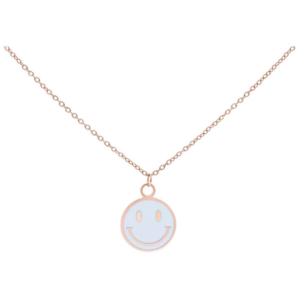 Little White Smiley Necklace