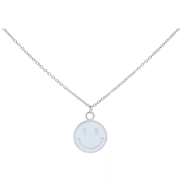 Little White Smiley Necklace