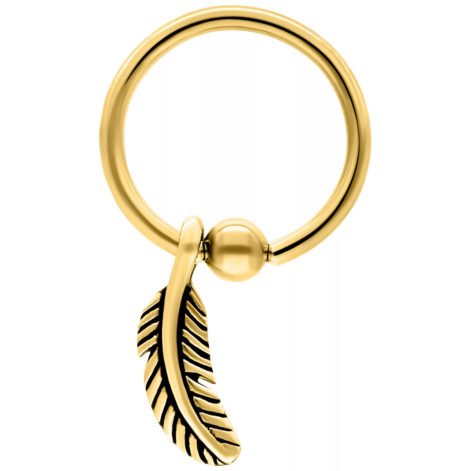 Feather Clip in Ring Feather Clip in Ring