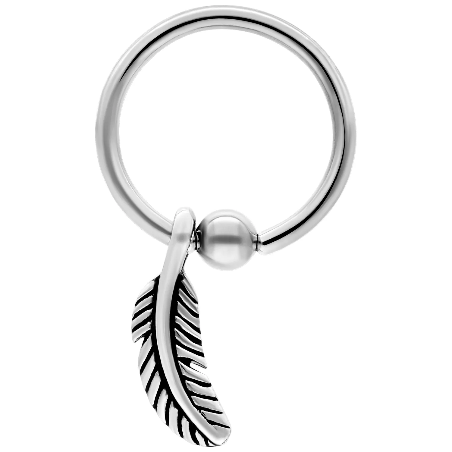 Feather Clip in Ring Feather Clip in Ring