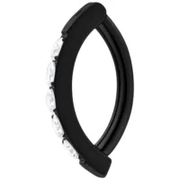 Round Crystal Belly Arch Clicker