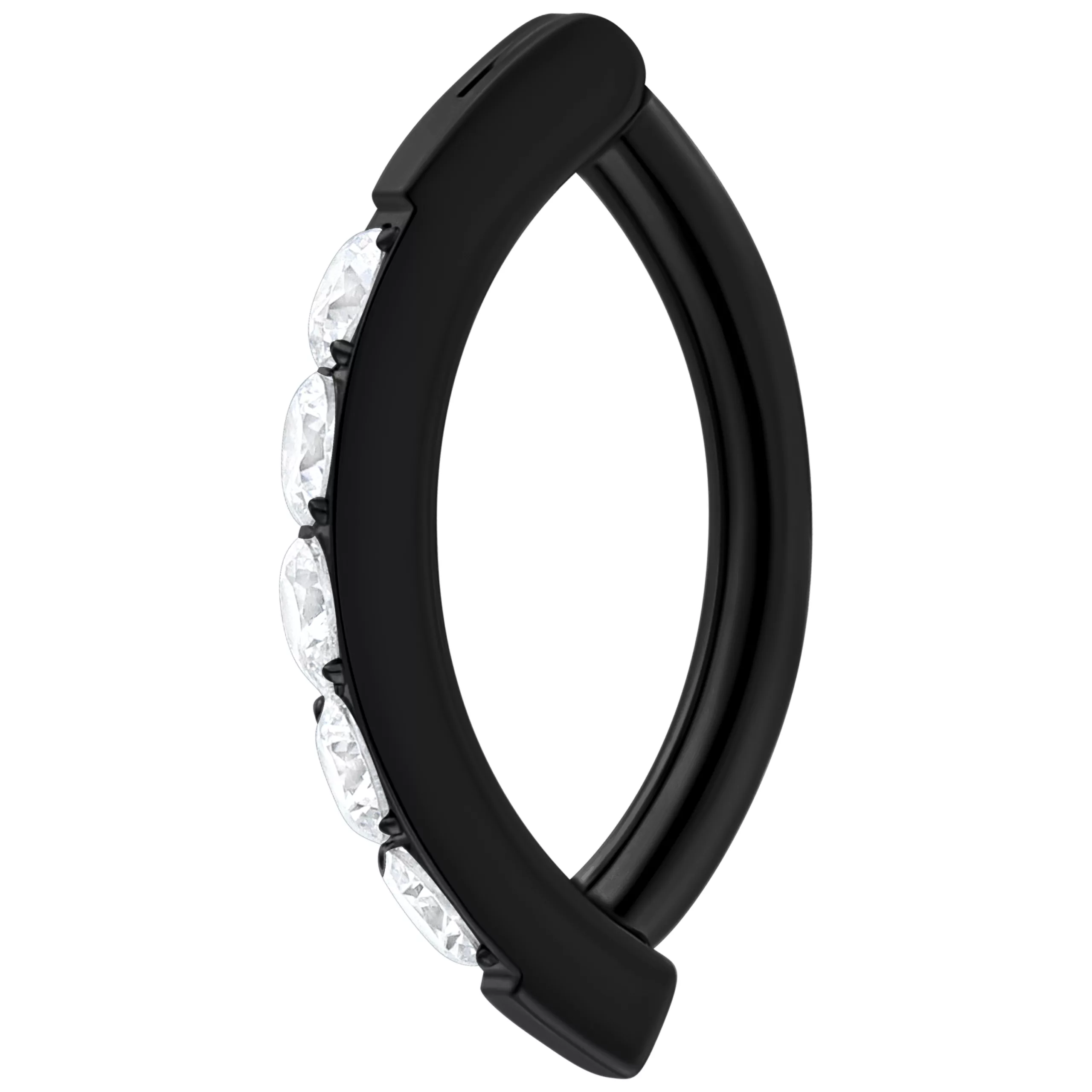 Round Crystal Belly Arch Clicker