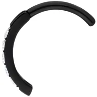 Round Crystal Belly Arch Clicker