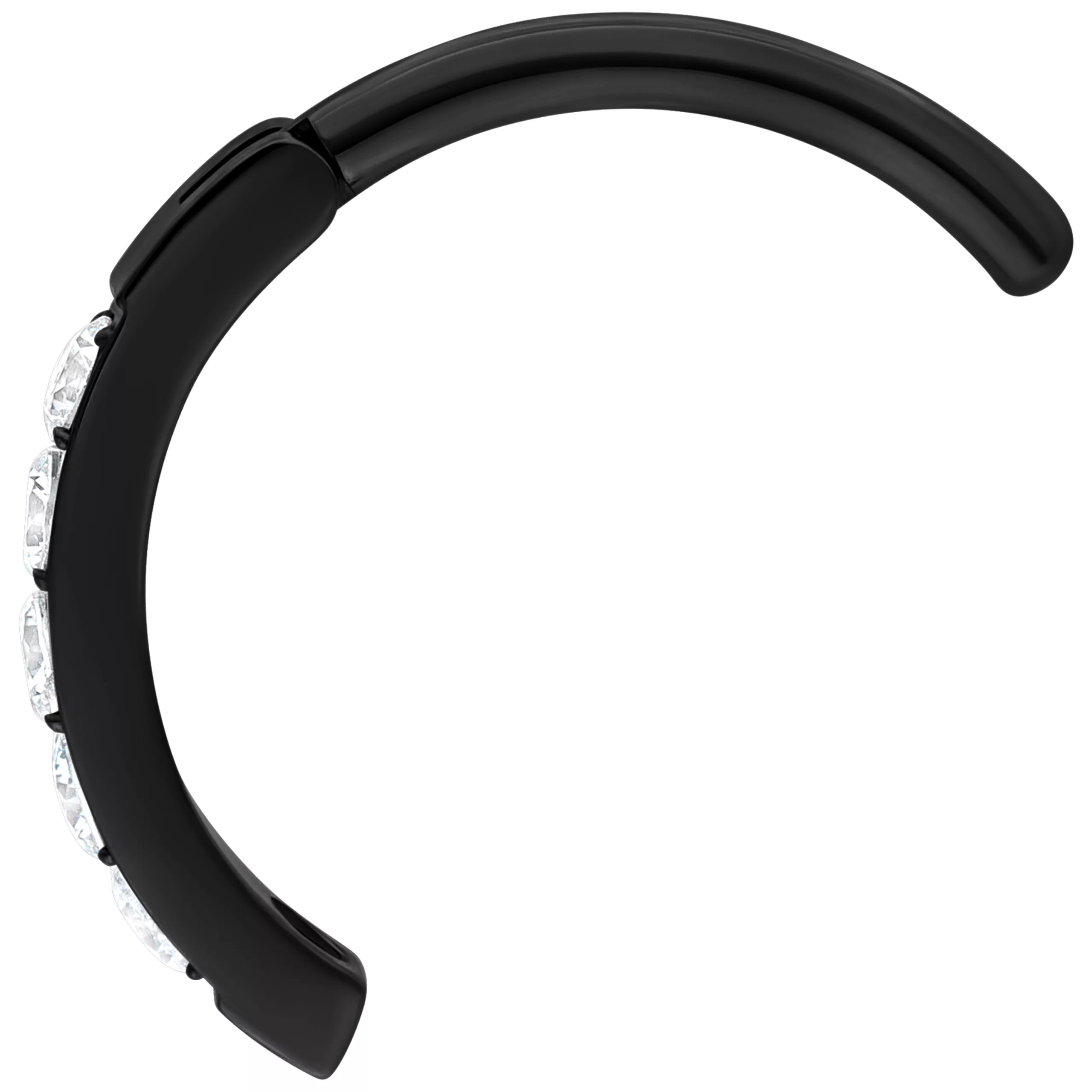 Round Crystal Belly Arch Clicker