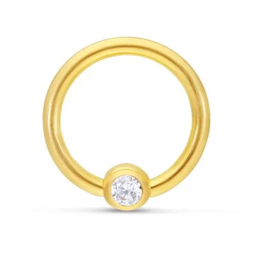 18k Clip in Ring