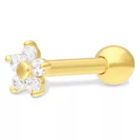 18k Crystal Flower