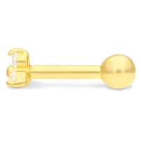 18k Trinity Earbarbell