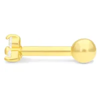 18k Trinity Earbarbell