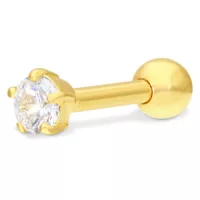 18k Crystal Earbarbell