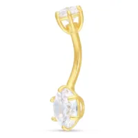 18k Golden Crystal Bananabell