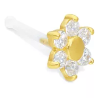 18k Jewelled Flower Nosestud