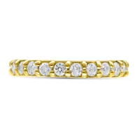 14k Hinged Row of Diamonds Ring