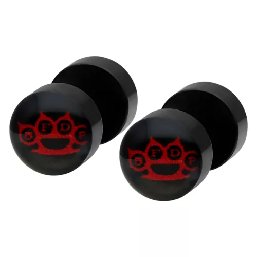 Five Finger Death Punch Knuckle Red Mini Fakeplugs