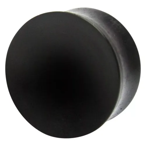 Concave Black Ebony Wood Plug