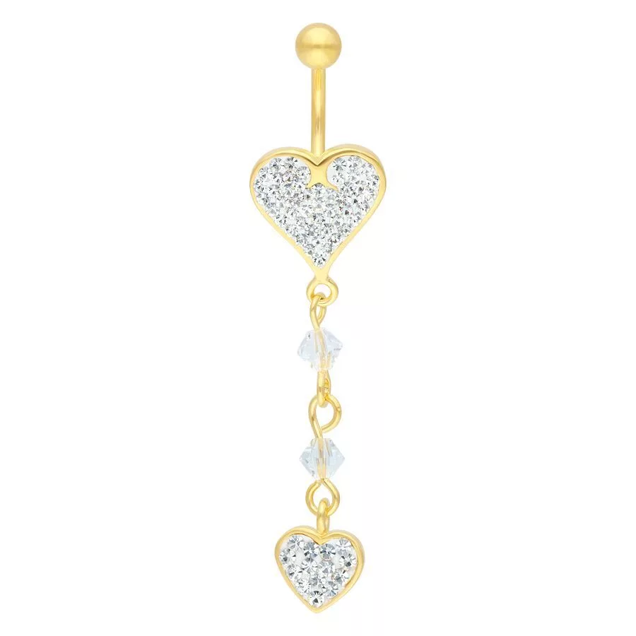 Double Heart Dangle