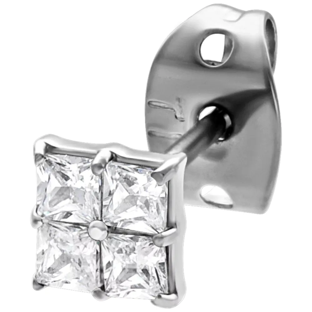 Crystal Square Earstuds