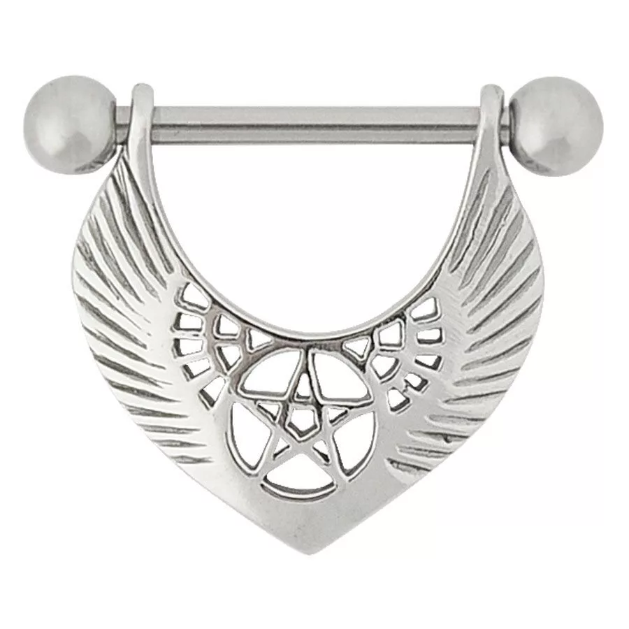 Heart Feather Barbell