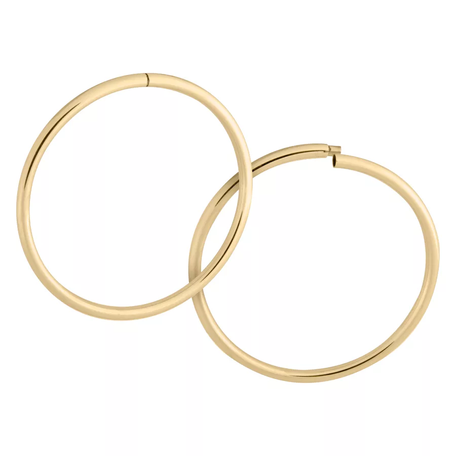 Hollowed Hoop Ring