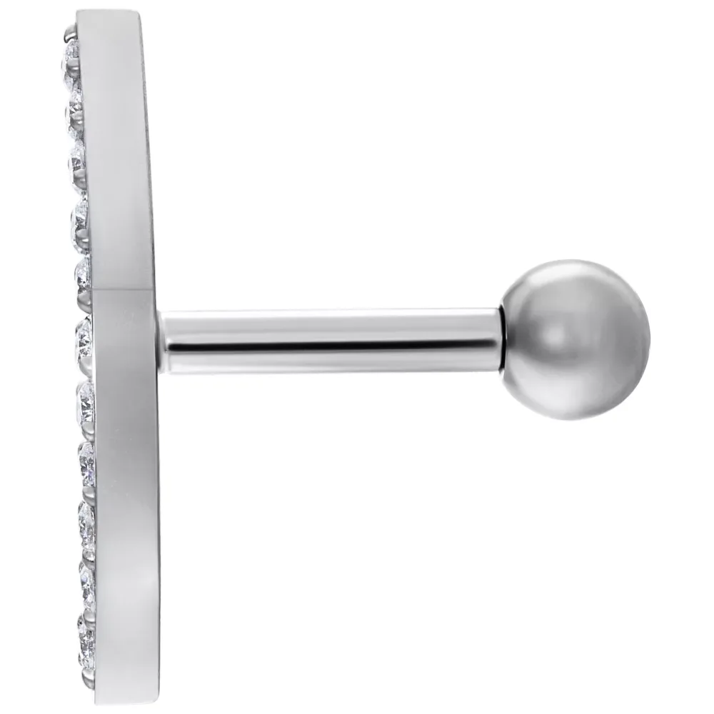 Crystal Bow Earbarbell