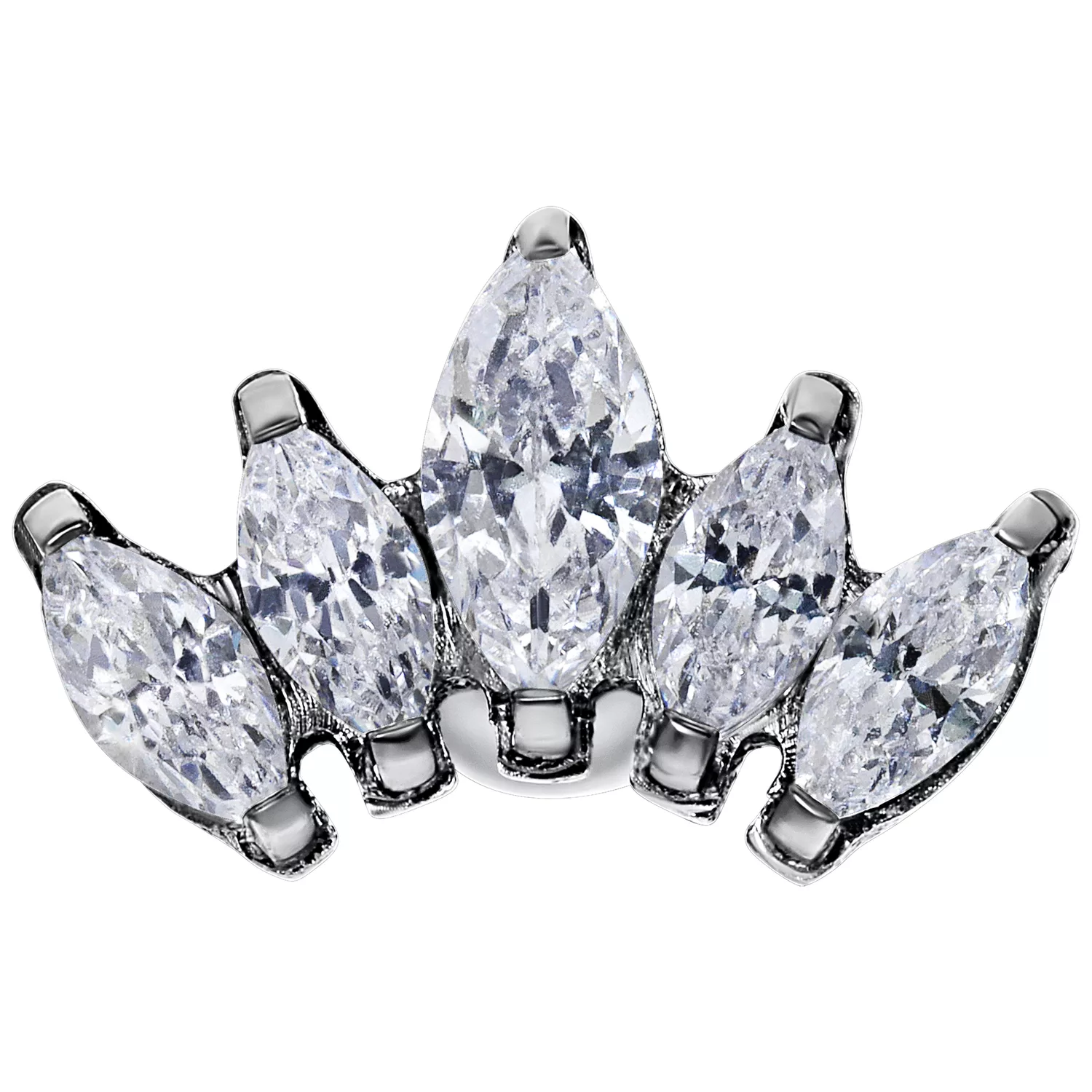 Crystal Lotus Flower Earbarbell Crystal Lotus Flower Earbarbell