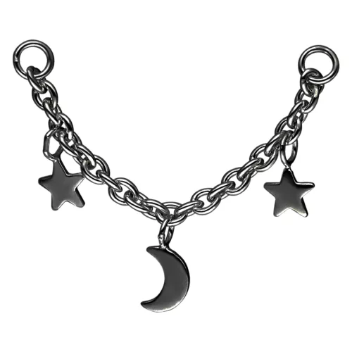 Moon & Stars Piercing Connection Chain