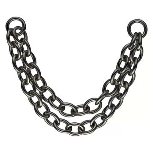 Double Basic Piercing Connection Chain