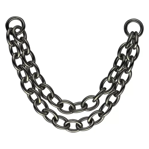 Double Basic Piercing Connection Chain