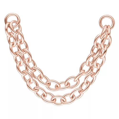 Double Basic Piercing Connection Chain