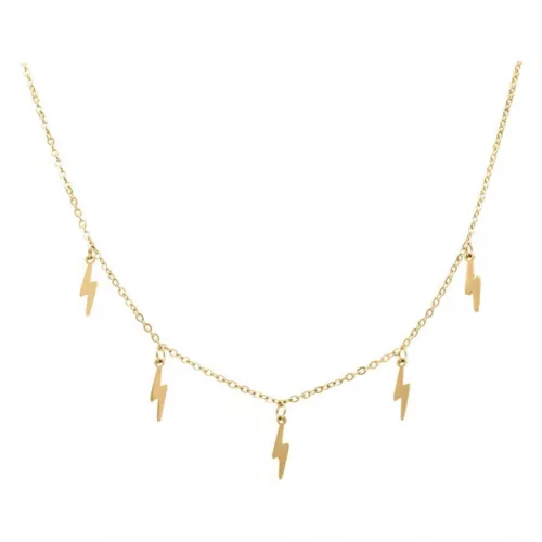 Thunderflash Necklace Gold