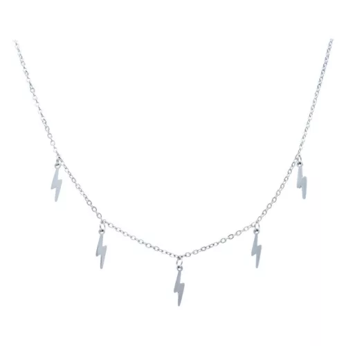 Thunderflash Necklace Silver