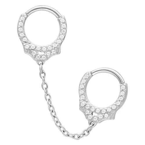 Glitter Cuffs Short Chain