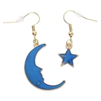 Little Moon and Star Earrings