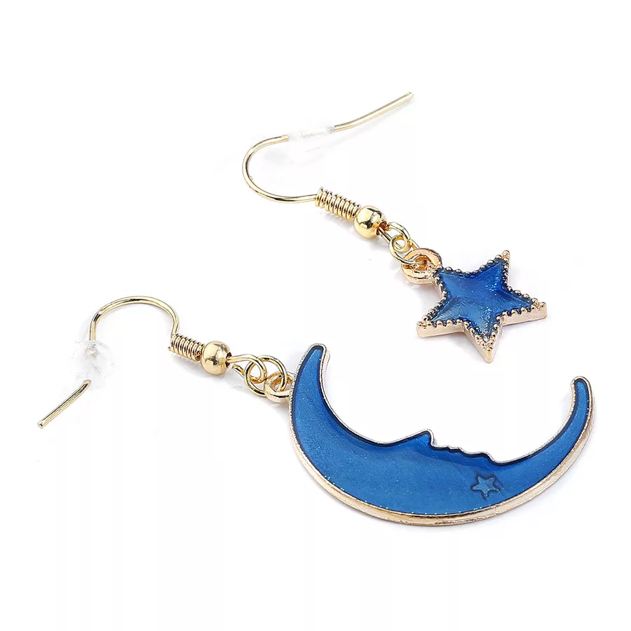 Little Moon and Star Earrings