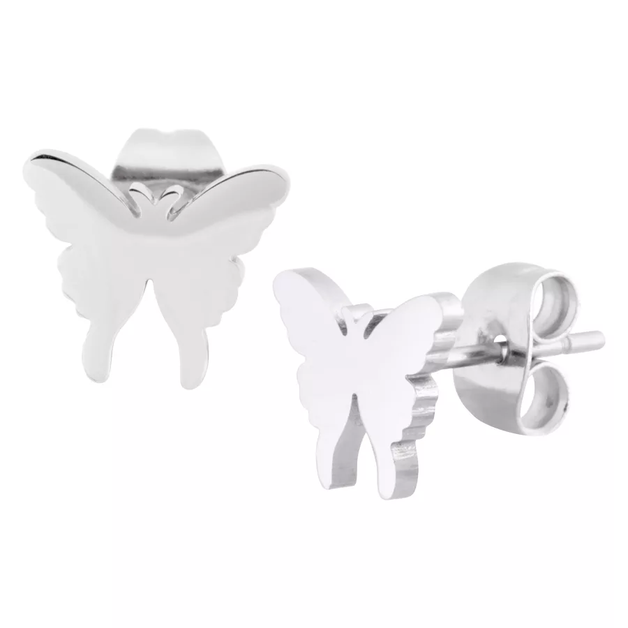 Silver Butterfly Earstuds