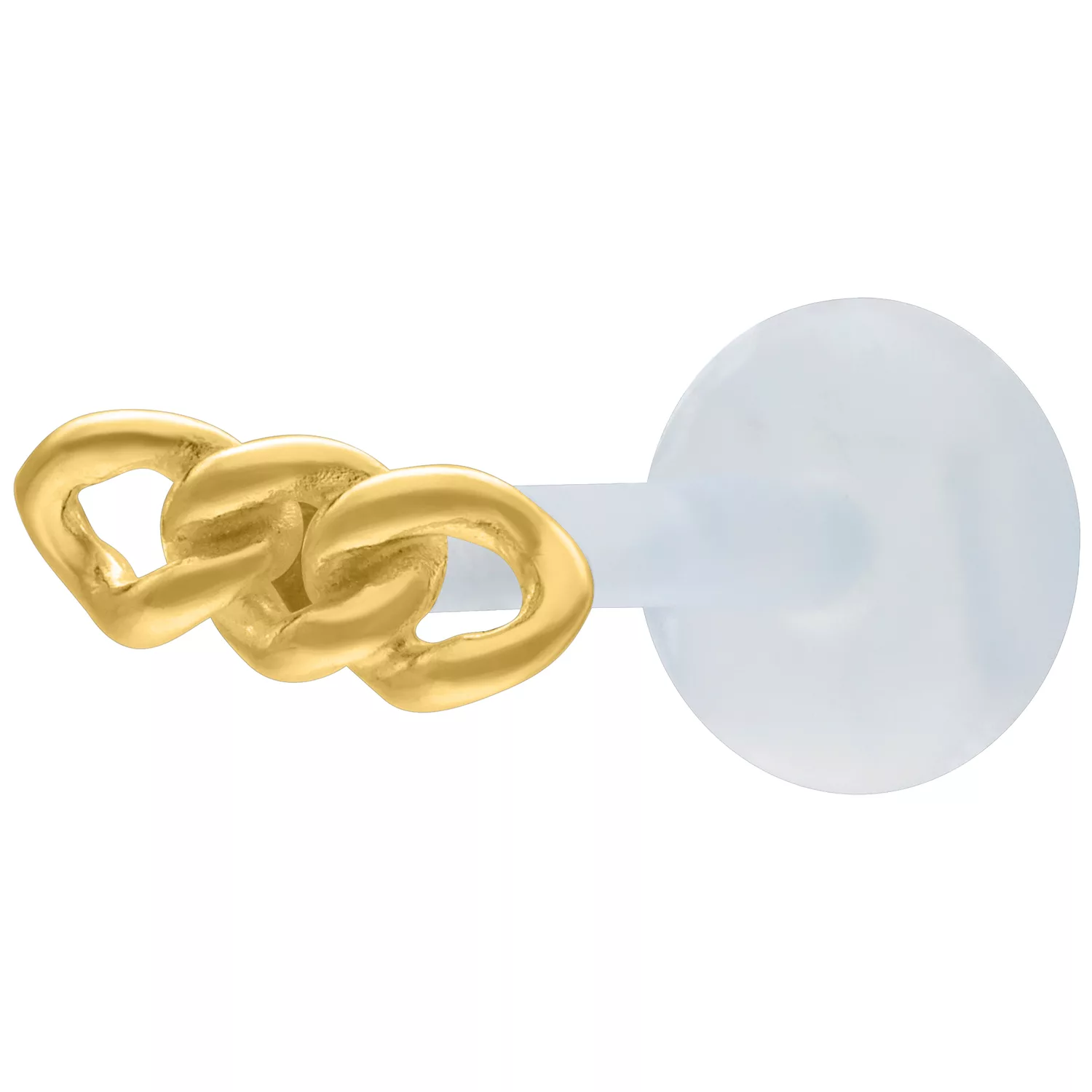 Small Chunky Chain Push Fit Labret