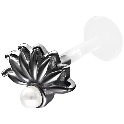 Crystal Peacock Push Fit Labret