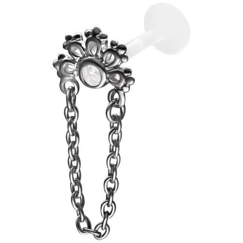 Crystal Sunrise Push Fit Labret