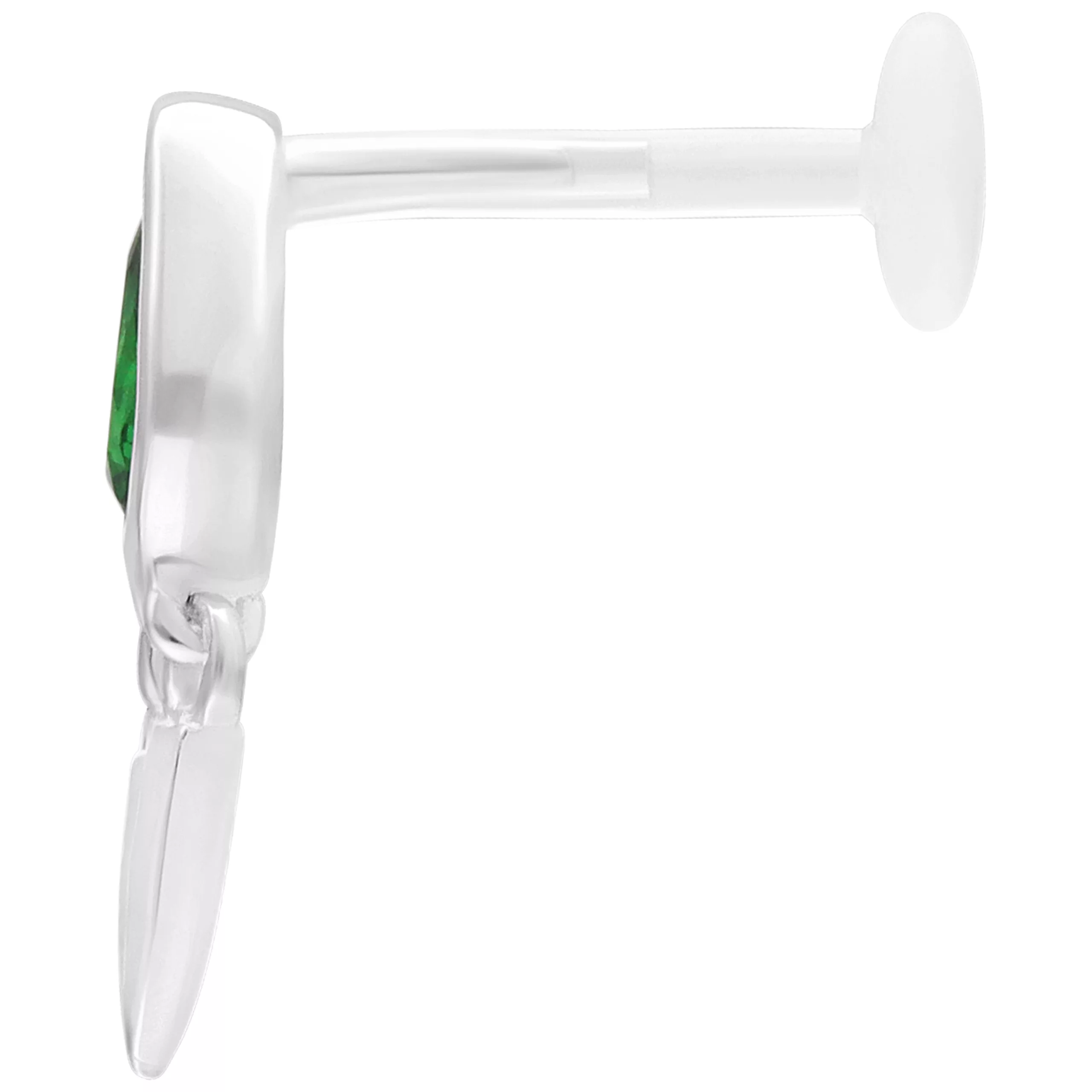 Green Emerald Push Fit Labret Green Emerald Push Fit Labret