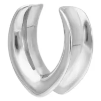 Oval Ear Saddles Silver